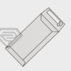 Sobres rectangulares color blanco - 110 x 220 mm. - apertura lateral - 25 unidades - Imatge 2