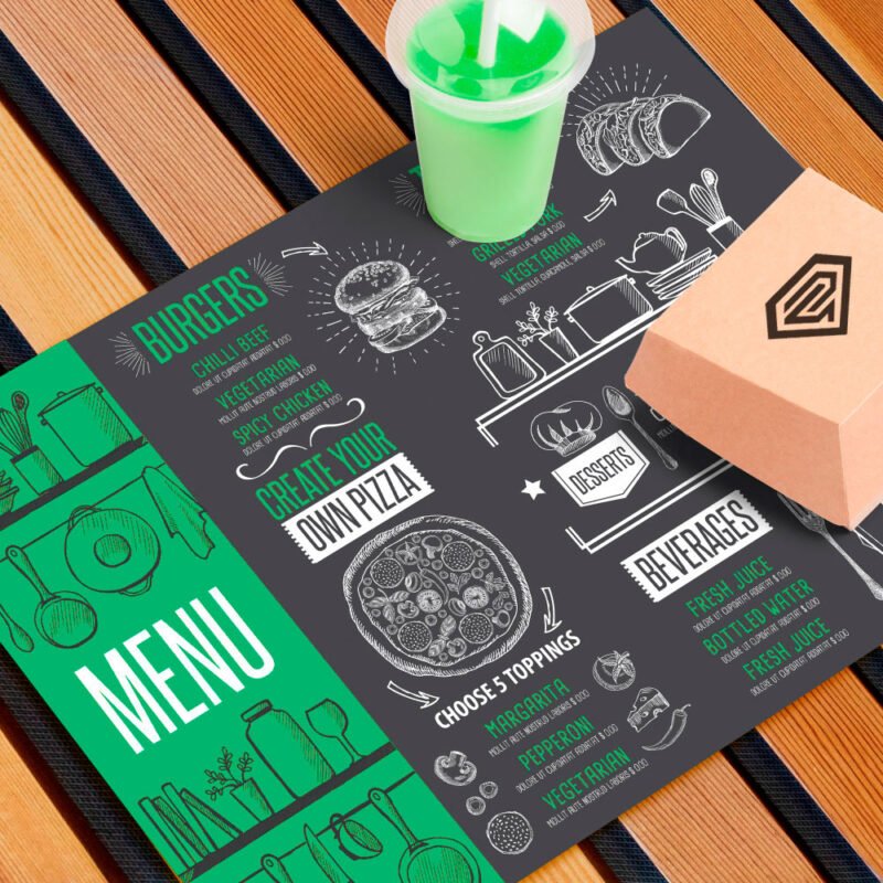 Imprimir estovalles de paper per a restaurants, online a SuperPrinting.cat