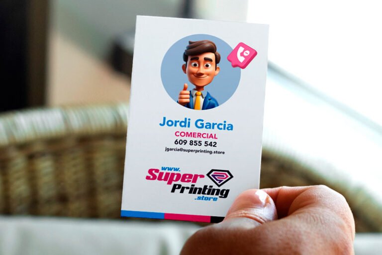 Exemple de targetes de visita amb el teu avatar, ideal per a Tiktokers, Instagramers, Influencers, Youtuber's...