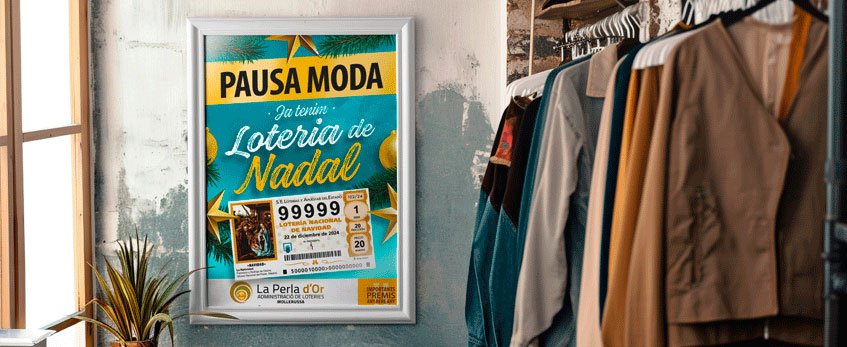 Disseny de Cartell de Loteria de Nadal i impressió online amb dades variables