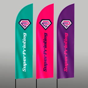 Impressió de banderes i banderoles personalitzades amb la teva marca, varietat de mides i formats
