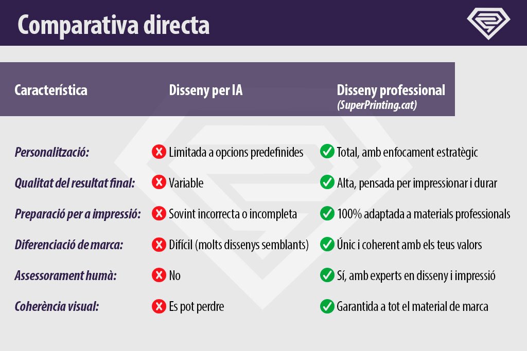 Disseny gràfic professional VS Disseny gràfic IA 5 Gràfica comparativa de disseny gràfic professional VS. disseny gràfic per intel·ligència artificial
