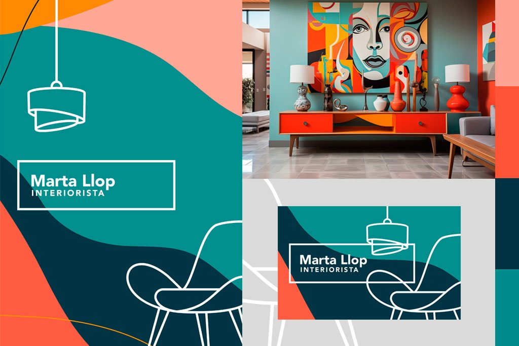 Procés de disseny de logotip professional: cas real per a Marta Llop Interiorista 3 Logotip professional dissenyat per Marta Llop Interiorista - branding visual.